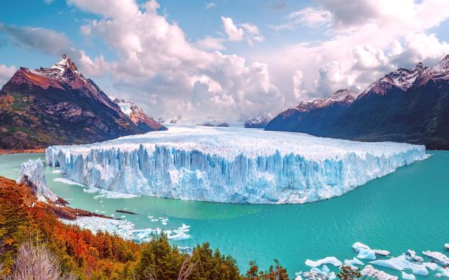 Dramatic Patagonian coastline and deep fjords